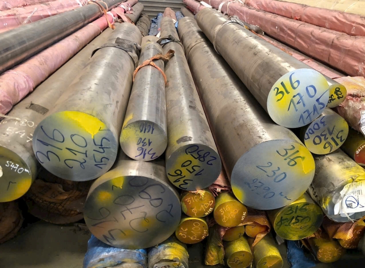 LÁP TRÒN ĐẶC 316 / 316 L- PHI 185 MM|STAINLESS STEEL 316 / 316L ROUND BAR , Diameter 185 mm